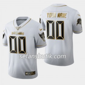 Tampa Bay Buccaneers Tröjor Custom Nike Vit Golden Edition 100th - Herr